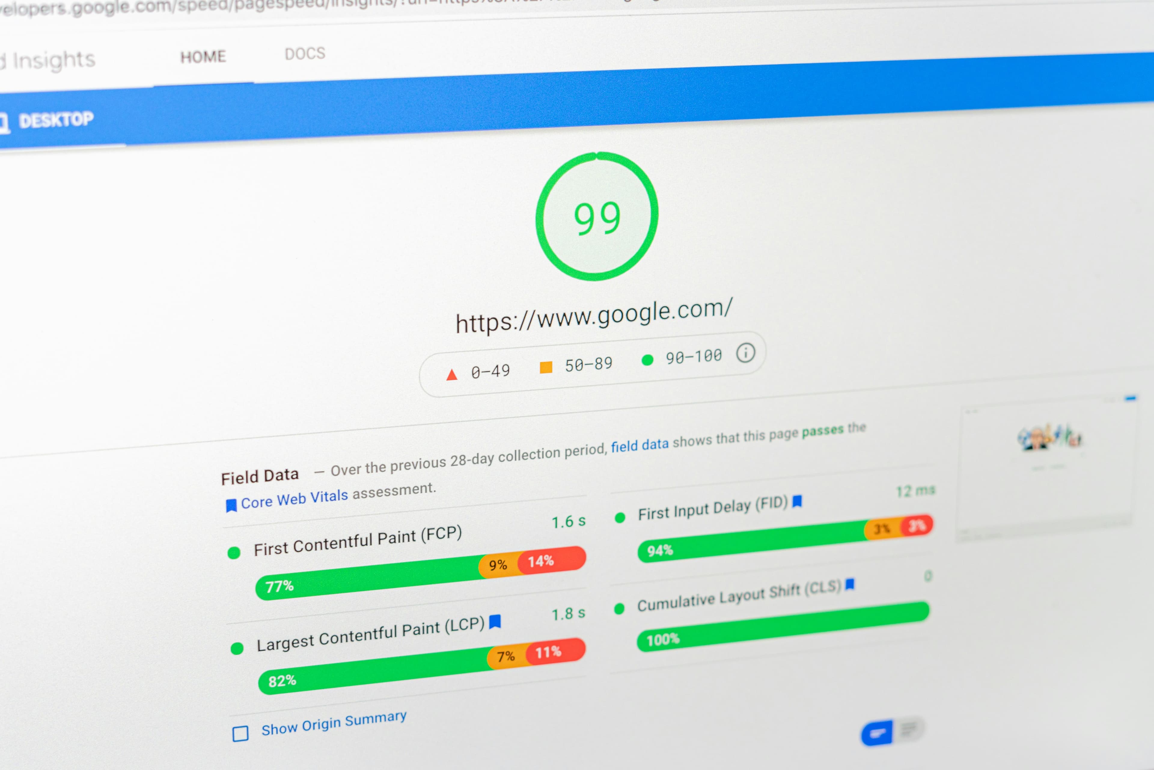 Des scores Lighthouse parfaits avec Cmssy